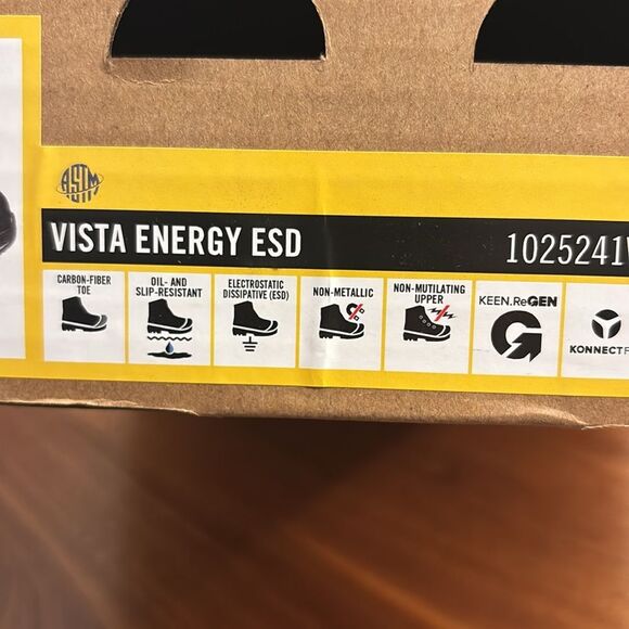 Keen Blue Black Work Utility Vista Energy ESD Safety Slip Resistant Shoe Size 6W - Picture 12 of 12